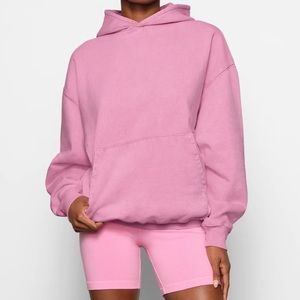 SKIMS boyfriend fleece hoodie & sweatpants